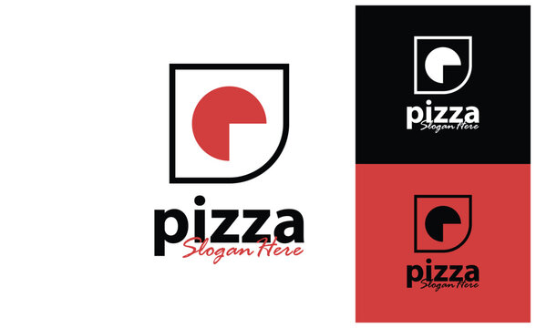 Creative Pizza food logo design vector. Pizza food design Template Illustration. Icon Symbol