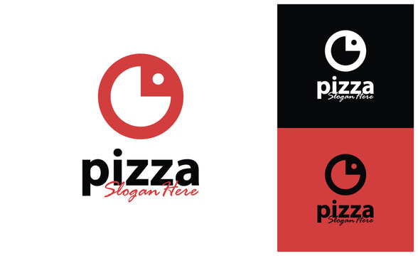 Creative Pizza food logo design vector. Pizza food design Template Illustration. Icon Symbol