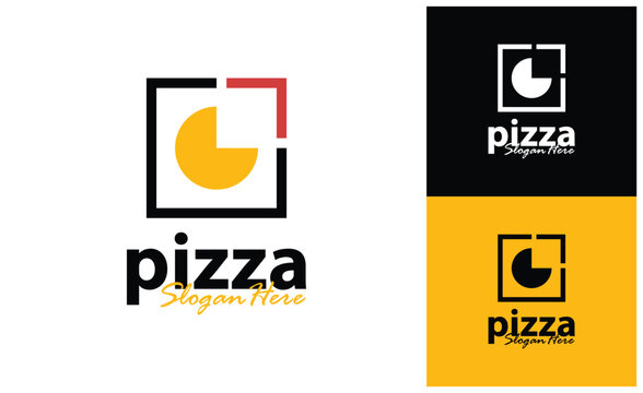 Creative Pizza food logo design vector. Pizza food design Template Illustration. Icon Symbol