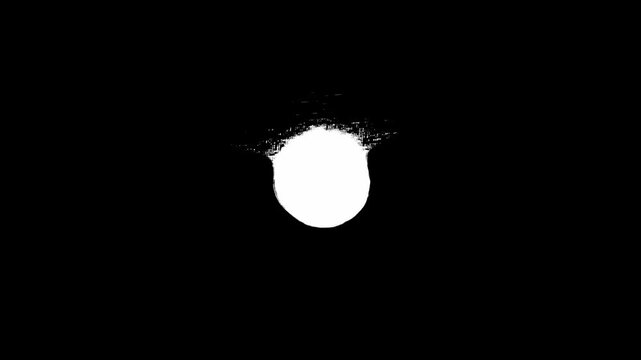 Pack of hand-drawn stop motion circles with digital glitch noise, scanlines, and high-contrast texture. Dynamic graphic elements designed for overlay and masking.