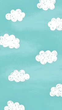 Handdrawn motion clouds