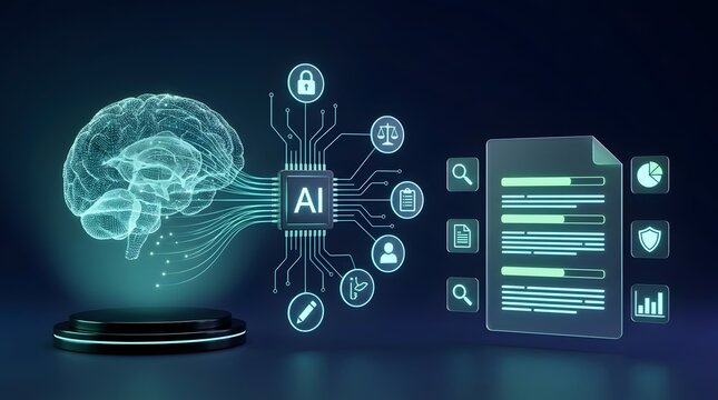 Artificial Intelligence Technology Connecting Digital Brain Systems with Secure Documents, Data Analysis, Privacy Controls, Ethical Governance, and Automated Decision Processes