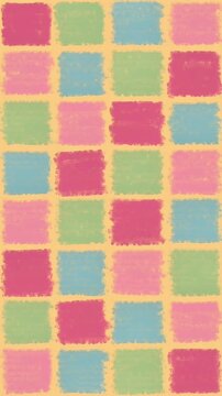 Handdrawn motion block crayon texture