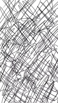 Handdrawn motion abstract sketch