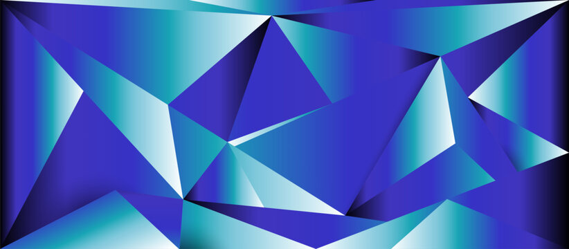 Abstract blue and white modern polygon background. Vector Illustration