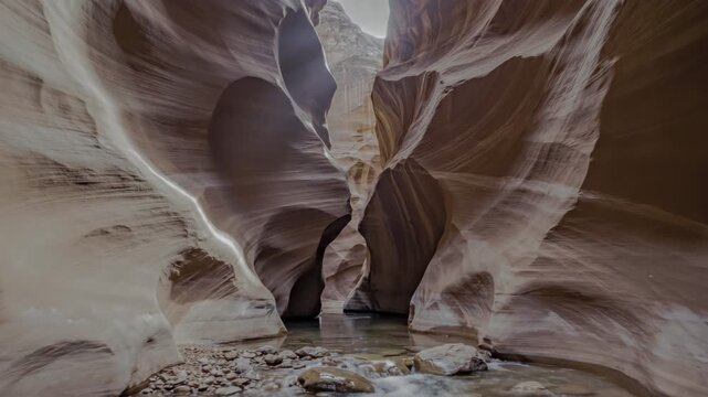 Antelope Canyon slot canyon sandstone walls.