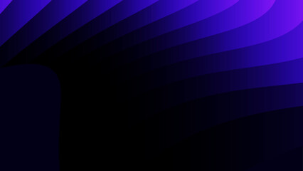 Obraz premium Abstract blue and purple geometric vertical stripes background. Futuristic dark gradient tech panel vector.