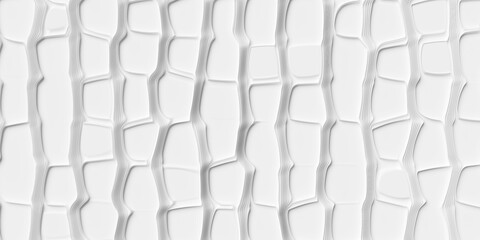 Obraz premium Organic white vertical abstract plant cell structure shape geometrical background wallpaper banner pattern flat lay from above