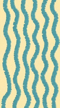 Handdrawn motion stripe wave vanila blue