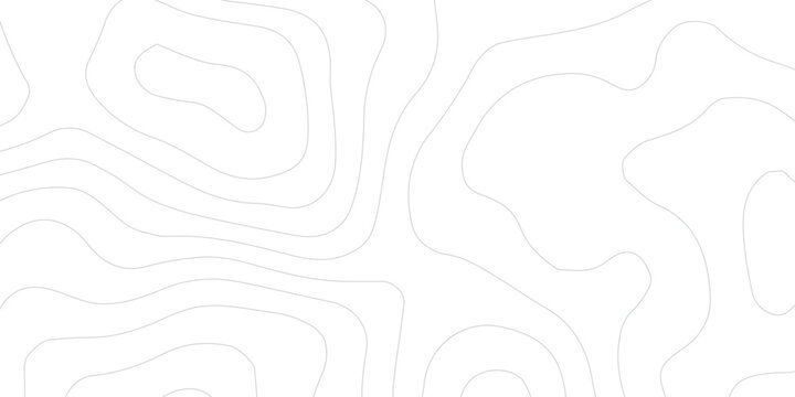 Black Line Topography Background with Organic Terrain Contours, Geographic Height Mapping and Abstract Landscape Vector Illustration
