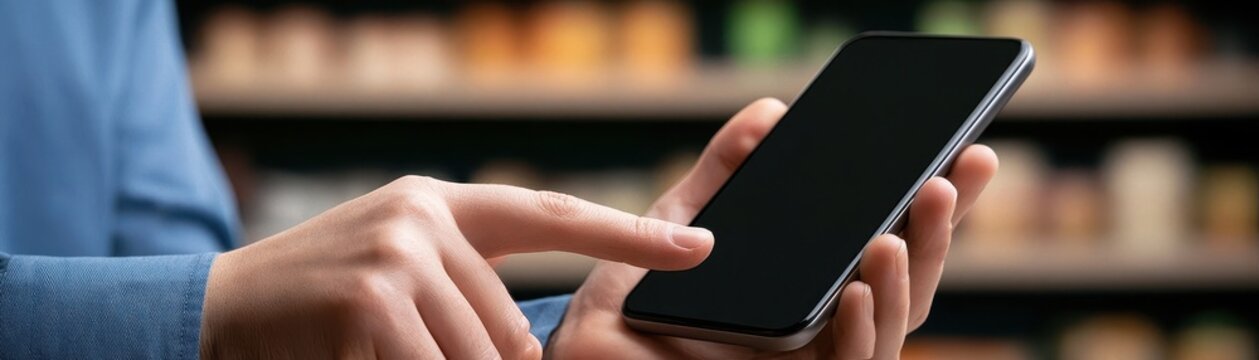 AI assisted shopping with a customer using an intelligent digital recommendation interface to compare products, organize preferences, review features, and discover suitable purchases on a smartphone