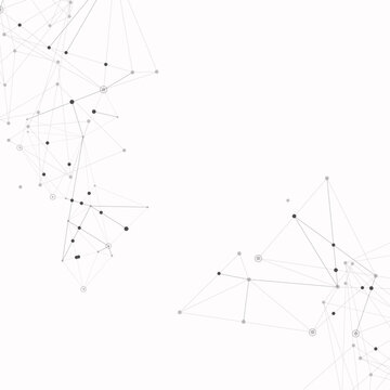 Abstract Futuristic Vector Visualization Banner