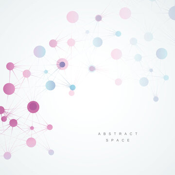Vector abstract data visualization