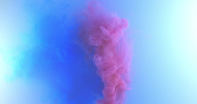 colorful smoke on white 4k background