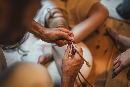 Shibari Rope Binding Technique and Intimate Japanese Rope Art.