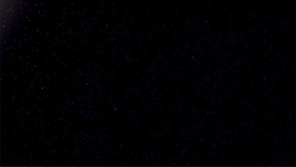 Fototapeta premium Dark starry night sky vector background, deep space cosmic texture with fine stardust, celestial galaxy backdrop for sci-fi designs