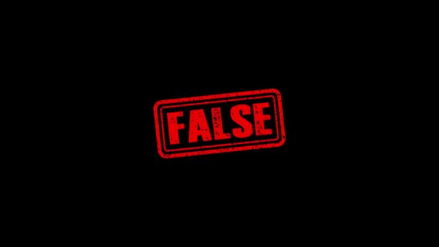 False rubber stamp animation. False Stamp textured bold text motion. Up to down stamp zooming and hit effect 4k video.