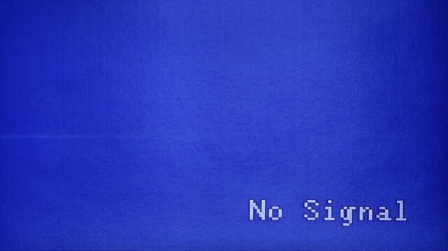 MiniDV Camcorder Blue No Signal Screen Video Overlay