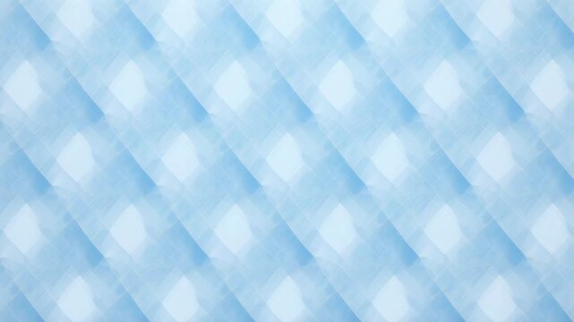 Abstract blue geometric pattern with soft light flares during a slow camera pan