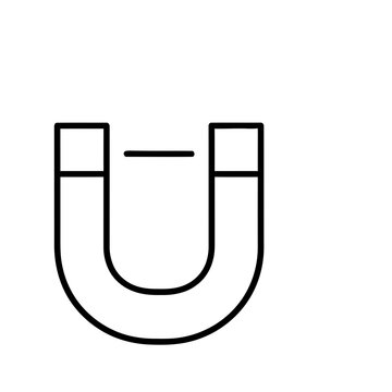 Horseshoe magnet icon