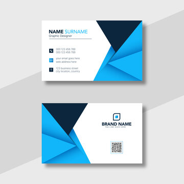 Creative modern business card design, professional minimalist visiting card design template