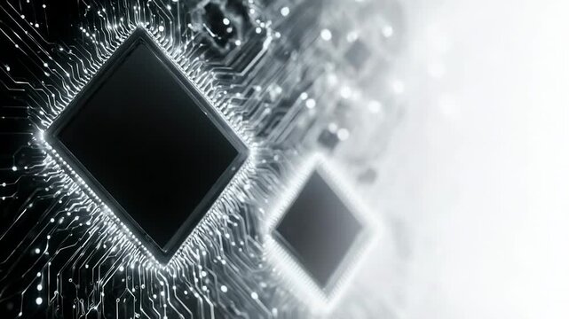 Abstract diamond shapes emerging in sparkling liquid with subtle light shifts
