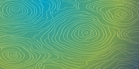 Abstract green and blue topographic map contour lines background pattern with topographic abstract background gradient elevation geography cartography technology visualization topography © MOHAMAD