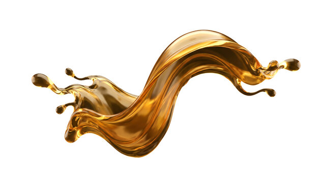 vibrant liquid oil splash PNG isolated on transparent background, dynamic fluid splash for food and beverage designs