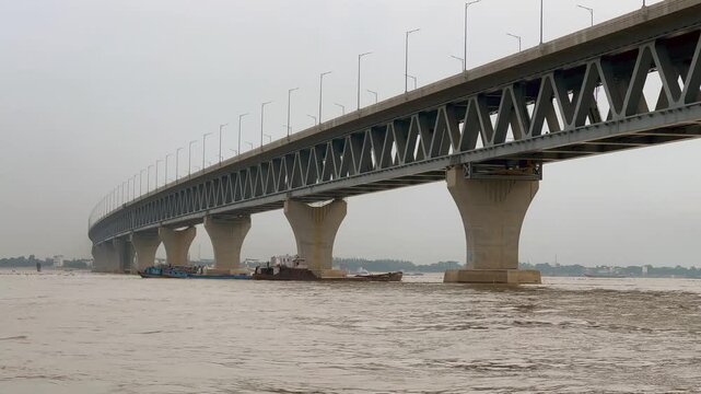 Padma Multipurpose Bridge Spanning Padma River in Bangladesh