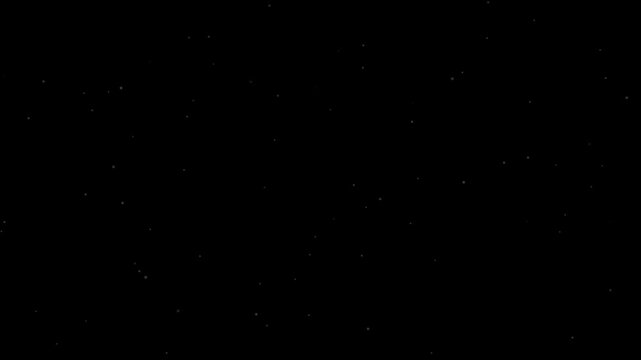 Super Slow Motion Dust Particles Floating in Air, Atmospheric Overlay, very small fine particles of floating dust or dandelion, dust particles flying over a black background