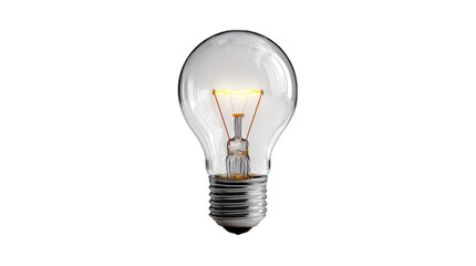 Light Bulb Isolated on White Background, a bright electric lamp symbolizing energy, Innovation, Creativity, Inspiration, Ideas, Technology, power, and solutions. © Ayush