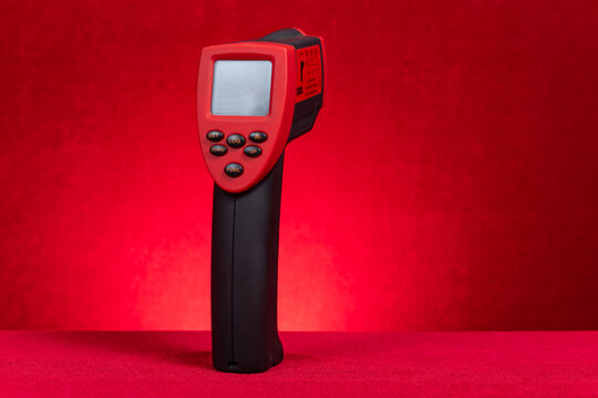 ZHONGSHAN China-January 18 2026: Taikeman TD1800 handheld infrared thermometer.
