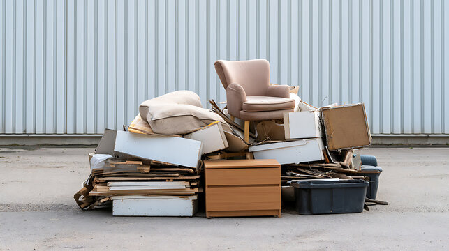 EasyGo collecting old furniture from a Mauritian home through TFP Furniture Exchange