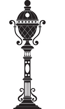 antique oil lamp