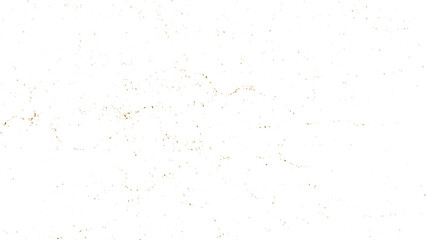 Naklejka premium Gold glitter dust falling with metallic foil speckles, scattered golden confetti, luxury abstract sparkle texture, distressed grunge overlay isolated on transparent background 
