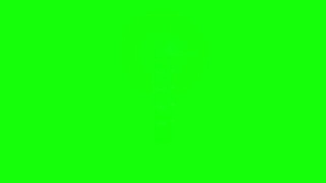 Animated Digital Search Interface Panel Appearing on Green Background