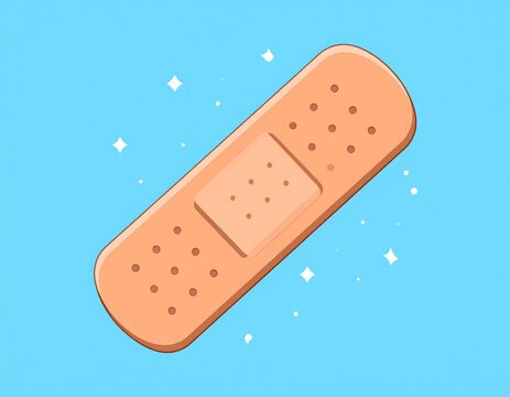 vector illustration of adhesive bandage