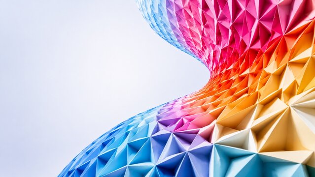 Bright parametric structures expressing energy and celebration