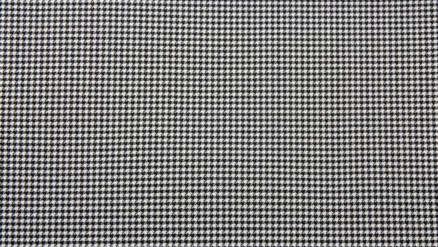 Black and white houndstooth wool