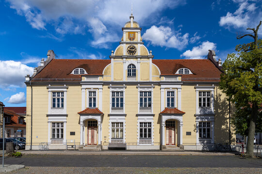 Altes Rathaus am Markt in F&uuml;rstenberg (Oder) bei Eisenh&uuml;ttenstdadt