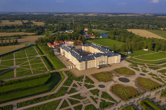 Rundāle Castle (Latvian: Rundāles pils, German: Schloss Ruhental or Ruhenthal, Ruhendahl) is a Baroque castle in Pilsrundāle near the town of Bauska in Latvia. A Baroque gem in the Latvian countryside