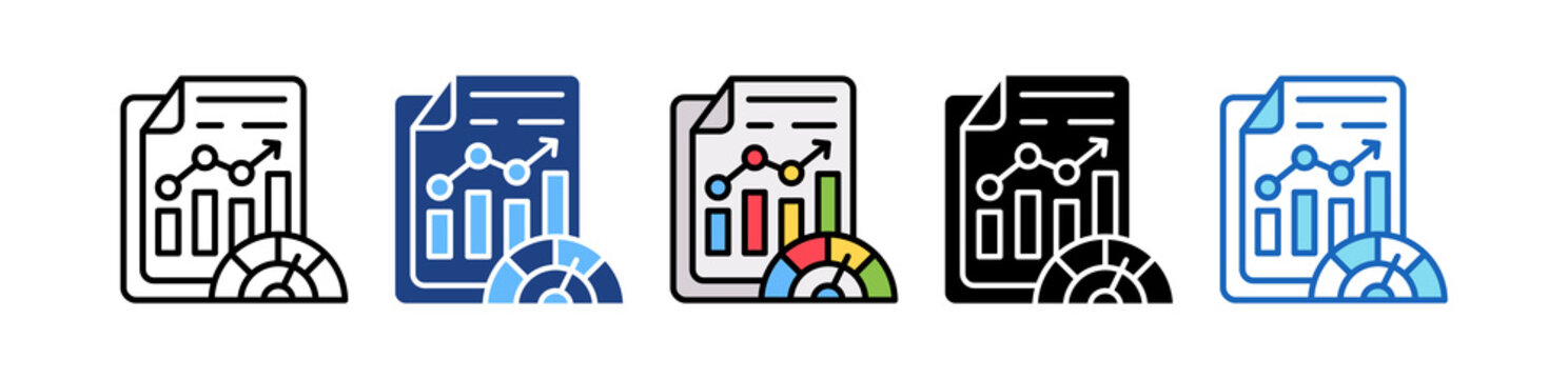 Performance Metrics multiple icon