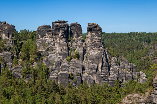 Saxon Switzerland Landscape In Germany