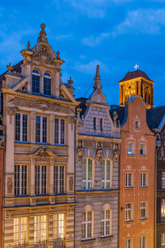 Long Lane Burgher Houses In Gdansk