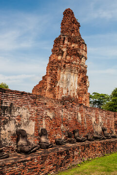 Wat Mahathat In Ayutthaya, Thailand