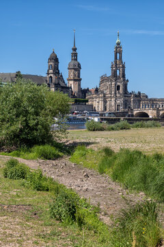 Dresden Old Town From Riverside