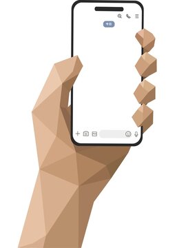 チャット画面 スマホ透過透明フレーム