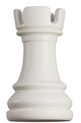 white chess rook ceramic © FRANDY