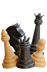 a collection of chess game characters © FRANDY