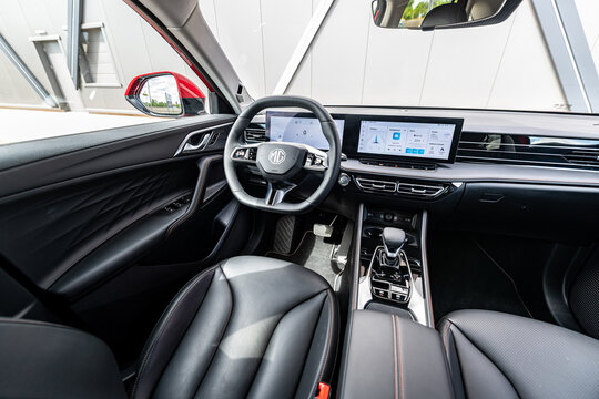 Interior of MG HS, model year 2026, Hradec Kralove, Czech Republic, 21. 7. 2026